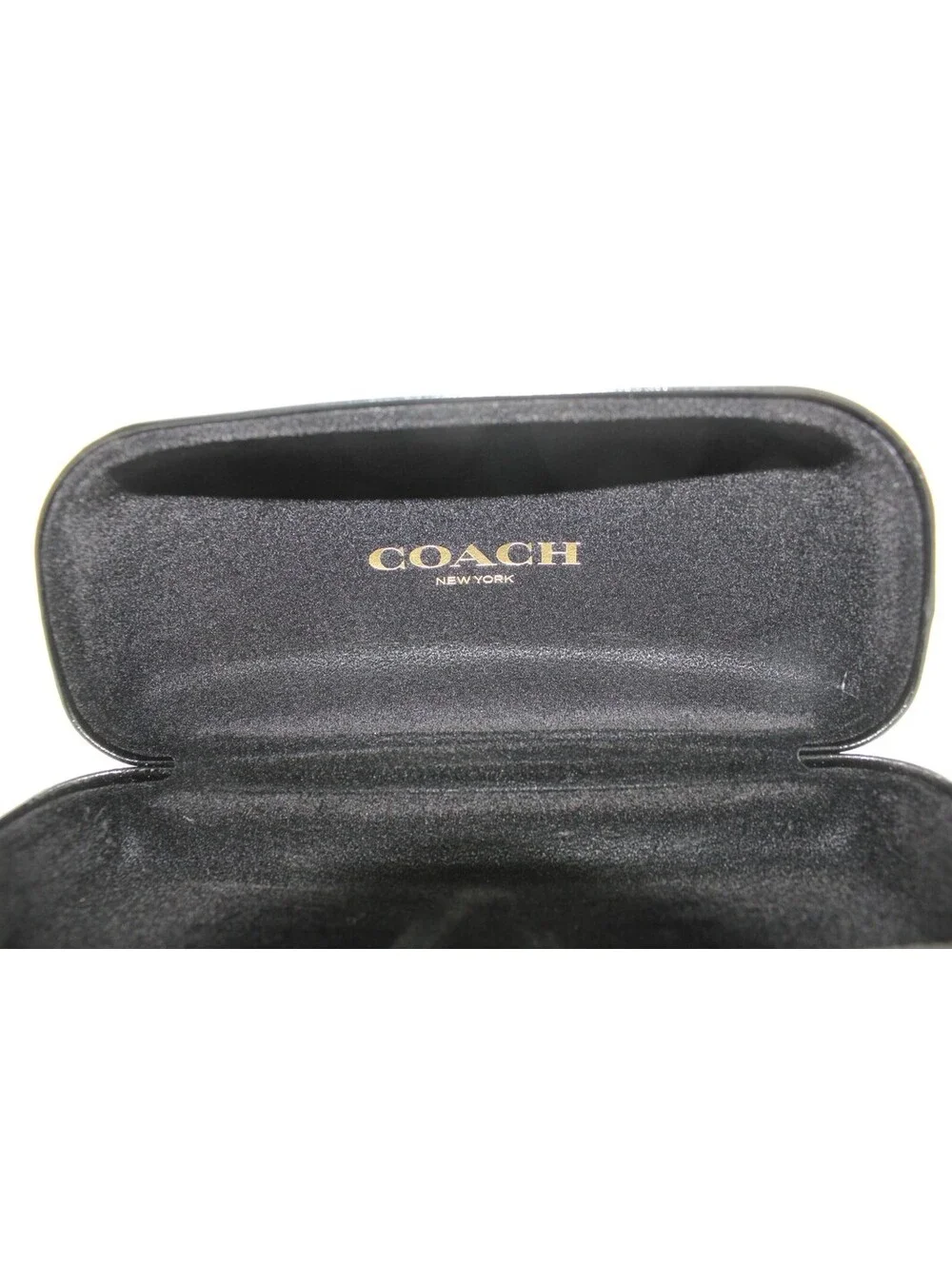 Coach New York Black Hard Case Clamshell Sunglasses Eyeglass Eyewear Protective